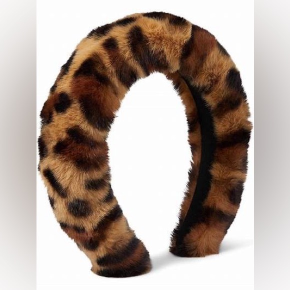 Kate Spade Fuzzy Cheetah Headband - Picture 1 of 4